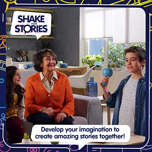 TOMY Games T73451 Shake your Stories, Family Game for 2+ players, Board Game For Adults And Kids Suitable From 4, 5, 6+ Years, Blue