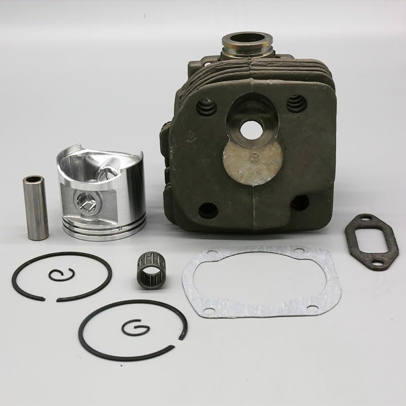 Accesorios de herramientas 5 0mm y Pistón de cilindro más grande de 52 mm ajuste para Husqvarna 371 372 372X 365 XTORQ Piezas de recambios de motosierra de gasolina de jardín 575255702(Hus 372 50mm)