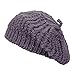 ZLYC Women Winter Wool Slouchy Beret Hat Fashion Knit Berets Cap (Purple)