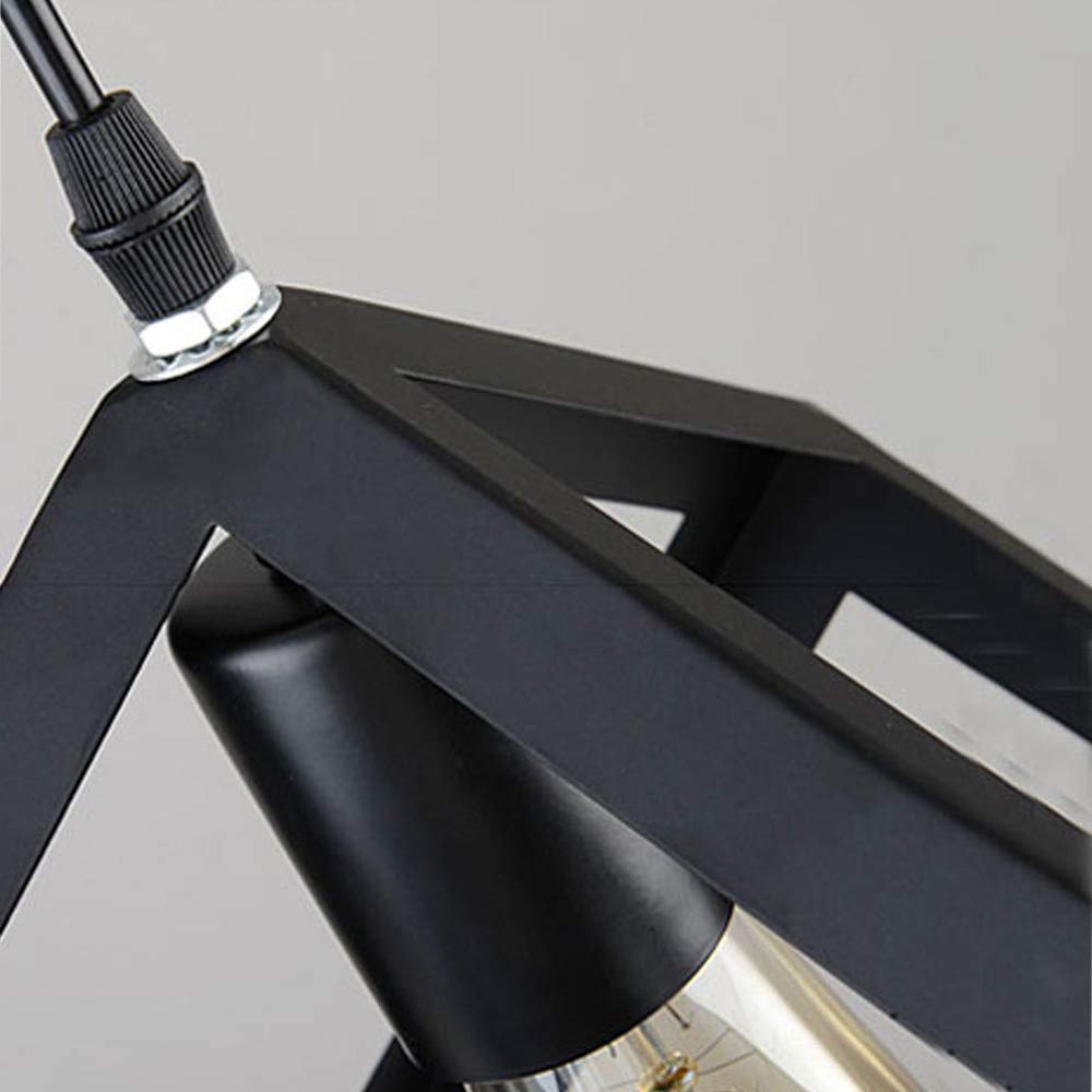 Lámpara De Techo Tipo Cúpula Industrial Vintage Con Acabado Negro/óxido - Elegan