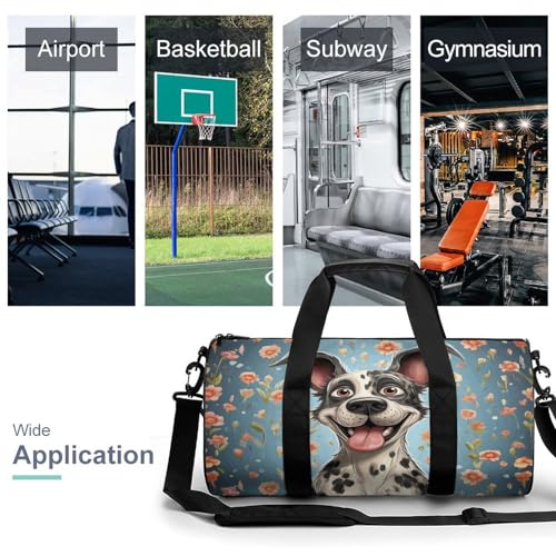 Gym Bag For Women Men Lightweight Fun Dogs Print Duffel Bag Personalized Travel Bags For Travel Sports3