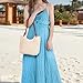 Imagen de Jywmsc Bolsos de Playa de Verano para las Mujeres Tote de Ganchillo Bolso de malla Bolsa de Hombro Bolso de Vacaciones de Punto Boho