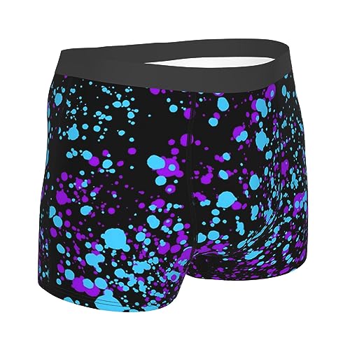 Glow In Dark Splatter Neon Men'S Boxer Brief Underwear3