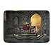 VINISATH Alfombra de Baño Antideslizante，Mesa de Altar gótica en el Castillo Mago de la alquimia Inspirado en la época barroca，Absorbente Tapete del Piso de Microfibra de Lavable a Máquina Suave