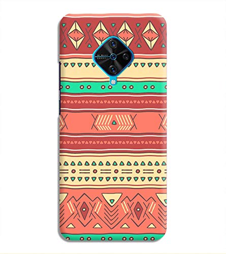 PRINT VISA Multicolor Ethnic Design I Love Dad Designer Printed Hard Back Case for Vivo S1 Pro - Multicolor