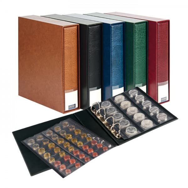 Álbum para monedas LINDNER Das Original PUBLICA M verde elegante