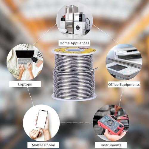 Image of DTS Solder Wire Tin Lead 40 /60 Rosin Core 0.062-inch (1.6mm) on Spool, 1 Pound - Made in USA (25 Pack)
