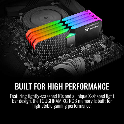 Image of Thermaltake TOUGHRAM XG RGB DDR4 4600MHz 16GB (8GB x 2) 16.8 Million Color RGB Alexa /Razer Chroma /5V Motherboard Syncable RGB Memory R016D408GX2-4600C19A