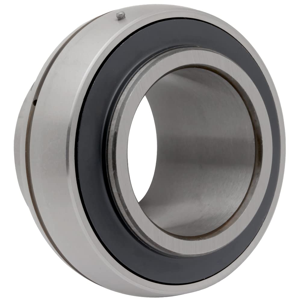 [1-Pack] UC210-32 Insert Bearing UC200 Series - 2 in Bore - 0.866 in Wide Inner Ring - 2.031 Spherical Outer Ring - 3.543 in Outer Diameter - Set Screw Locking Collar - Triple Lip Seal - Relubricable