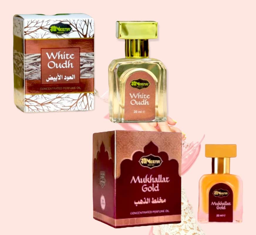 MEENA WHITE OUDH & MUKHALLAT GOLD (PACK OF 2)