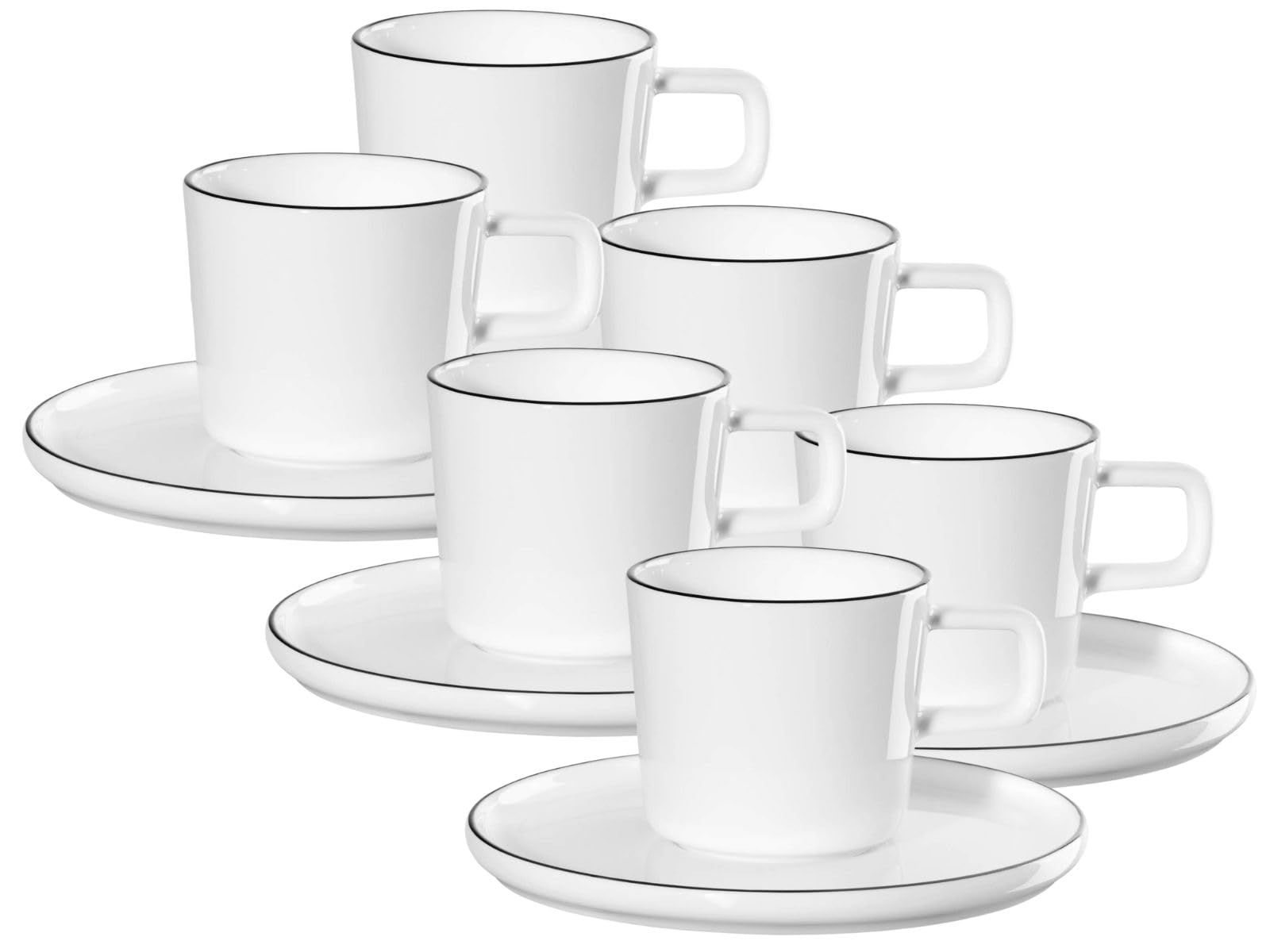 ASA Selection à Table OCO Ligne Noire Espressotasse m U. 0,08l Set6