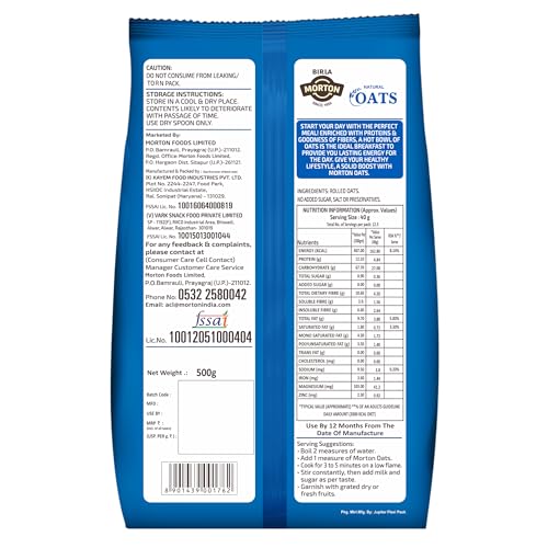 Image of Birla Morton Oats 500 Gm Pack of 2