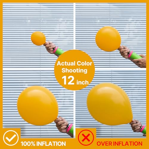Image of PartyWoo Mustard Yellow Balloons 100pcs 12 Inch Boho Netural Fall Balloons for Birthday Engagement Baby Shower Anniversary Bee Sunflower Little Cutie Thanksgiving Party Decorations Yellow-F57