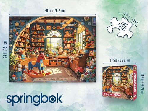 Rompecabezas Springbok de 1000 piezas para adultos, tienda de juguetes, incluye póster, piezas únicas, fabricado en EE.UU. miniatura 4