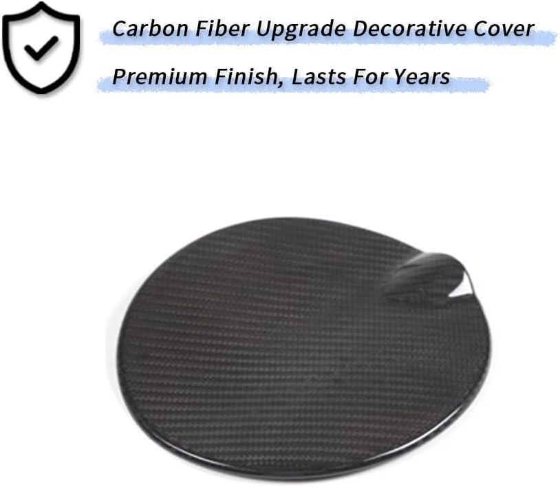 Real Carbon Fiber Exterior Fuel Cap Panel Cover Trim for Fiat 500 2021-2023