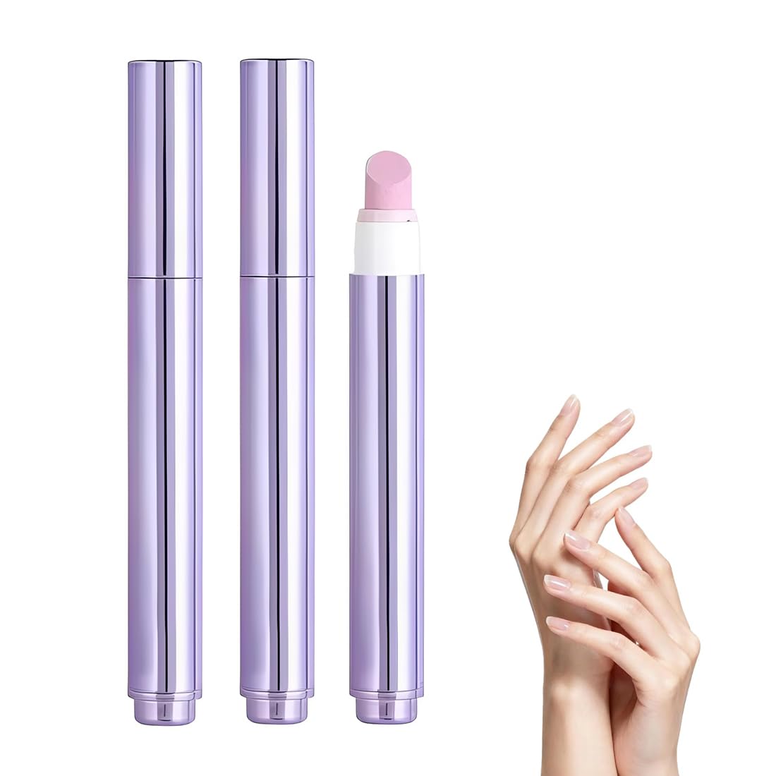 GXGM 2 Pezzi Penna Con Olio Per Cuticole Penna 3 In 1 La Cura Delle Unghie Penne liquide per rimozione cuticole,Penne Spingere Le Cuticole