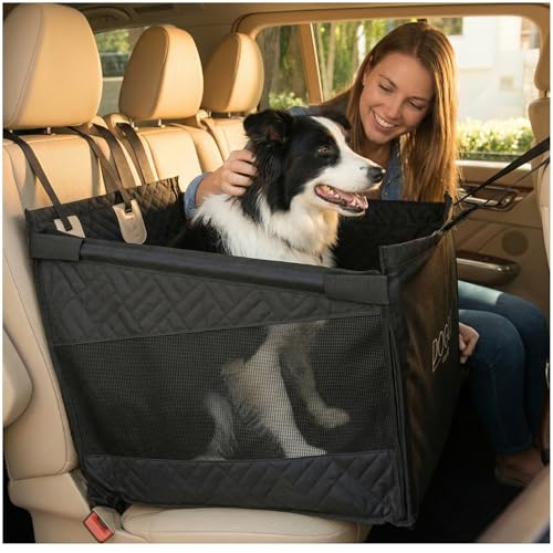 Dog Car Seat Cover with Hard Bottom