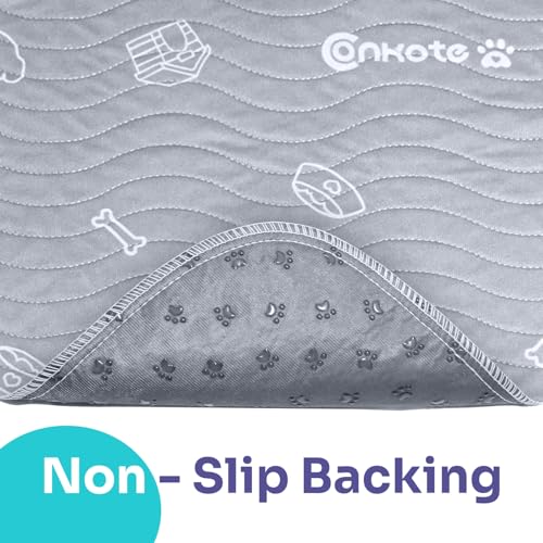 Image of 2 Pack Puppy Pee Pads Heavy Absorbency Washable for Dogs, Reusable Pee Pads Prevent Leakage Non-Slip, Waterproof Pet Training Pads for Puppy Playpen, Crate, Whelping Box, 18 inchx24 inch