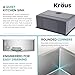 KRAUS Standart PRO 28-inch 16 Gauge Undermount Single Bowl Stainless Steel Kitchen Sink, KHU100-28