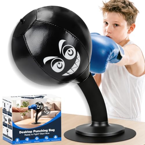 Desktop Punching Bag with Strong Suction Cup Base, Portable Stres...