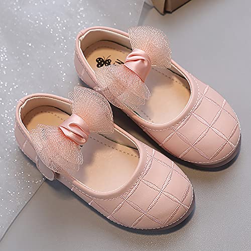 Girl's Bow Mary Jane Dress Shoes Flower Girl Shoes Ballet Flat𝐬 for Part𝐲 Wedding School Dress Sandals Toddler Girls4