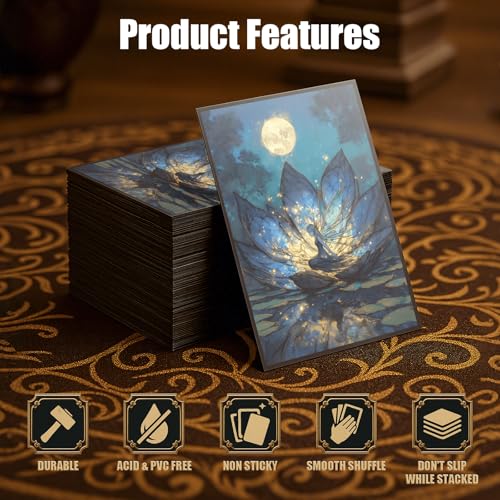 Image of MTG Card Sleeves - Lorwyn Lotus - Ultra Clear Front & Matte Finish Back, 100 Count Standard Size Matte Art Sleeve for Magic The Gathering