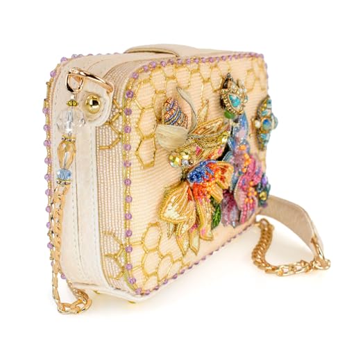 Mary Frances Garden Buzz Beaded Handbag Bee & Floral Crossbody Bag, Multicolor4