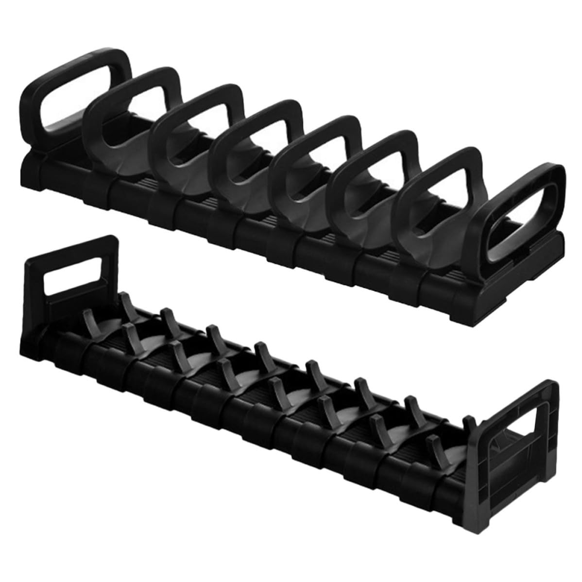 Escurridor de platos de cocina con multi compartimentos y dos piezas USHOBE