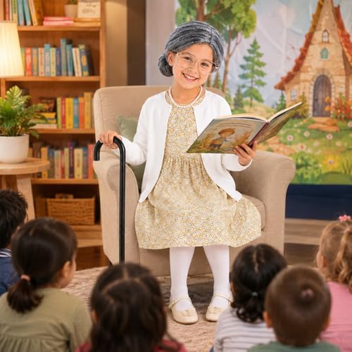 Disfraz niña Abuela para 100 Días de Escuela miniatura 6
