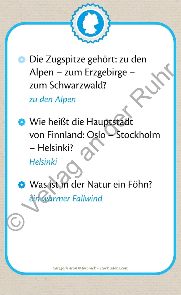 Die große Quizbox für Senioren: Ein Kartenspiel-Set zu lebensweltorientierten Themen in drei Schwierigkeitsstufen