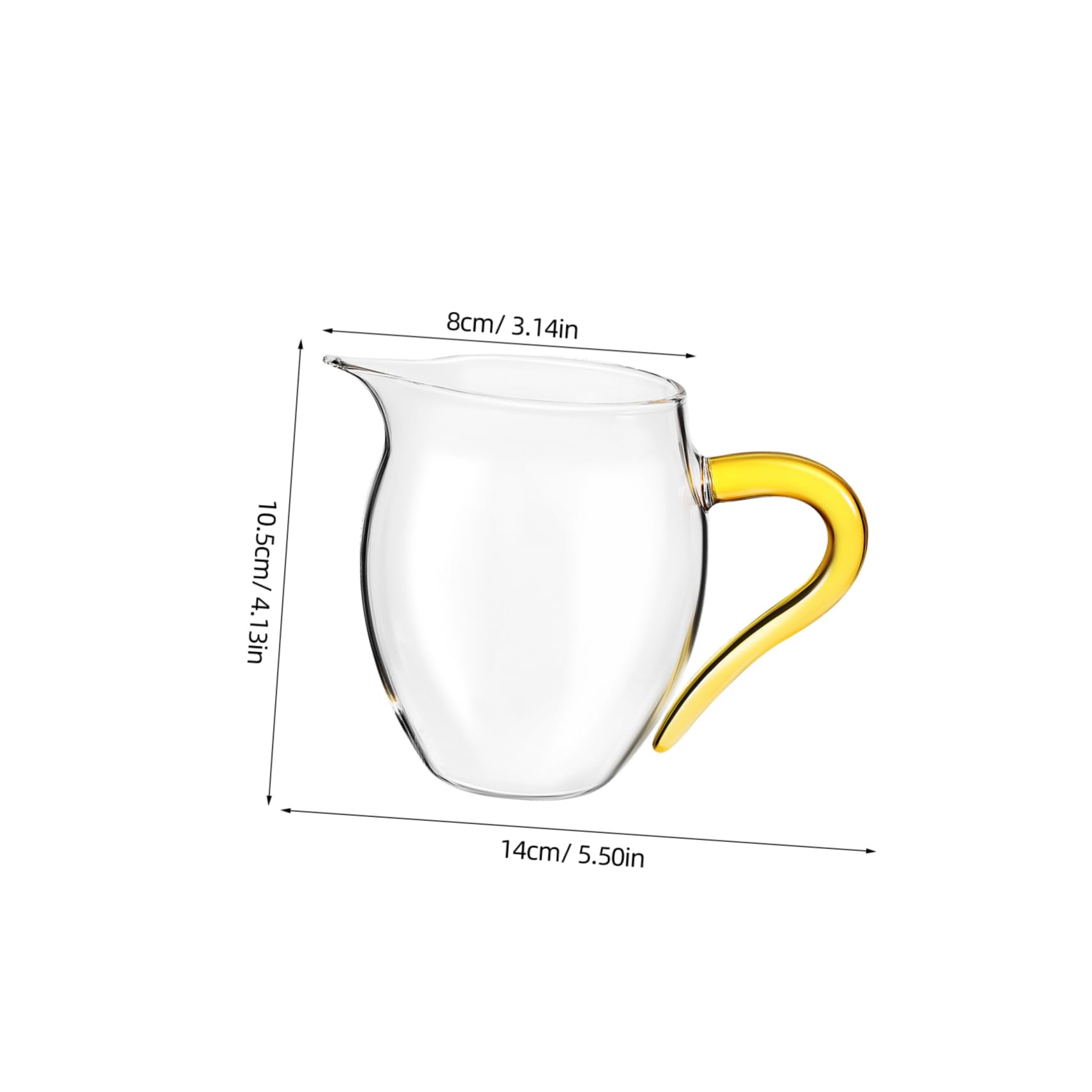 Tazza In Vetro Borosilicato Corrugato 10 Oz – Resistente Al Caldo E Al Freddo, Compatta, Per Caffè, Tè, Latte, Casa E Ufficio