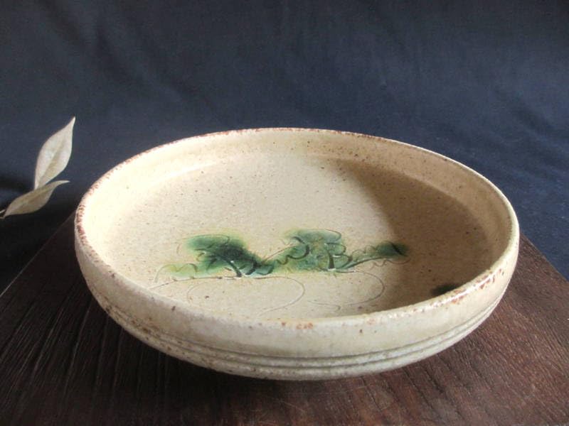 康元窯 佐藤公一郎作 黄瀬戸 蕪紋 かぶら柄　たらい皿 和食器　名工作品　５枚 Amazon.co.jp: 中皿 康元窯 佐藤公一郎作 黄瀬戸 蕪紋 たらい皿