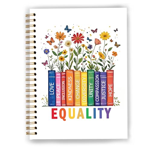 LGBTQ Inspirational Quote Floral Notebook Journal