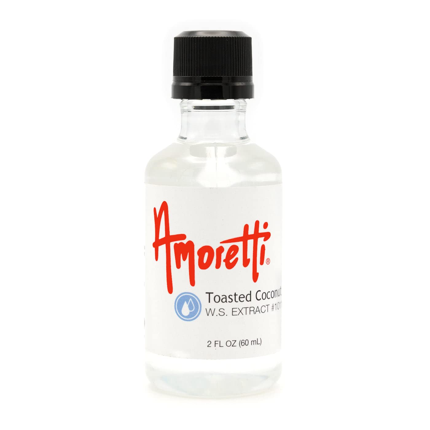 Amoretti - Toasted Coconut Extract Water Soluble 2 oz - Highly Concentrated & Perfect For Pastry, Savory, Brewing, and more, Preservative Free, Vegan,