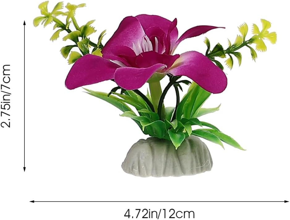 ORFOFE 12Pcs Sushi Plate Flower Ornaments Artificial Flower Decors for Sushi Serving Plates Kitchen Dining Party Decorations