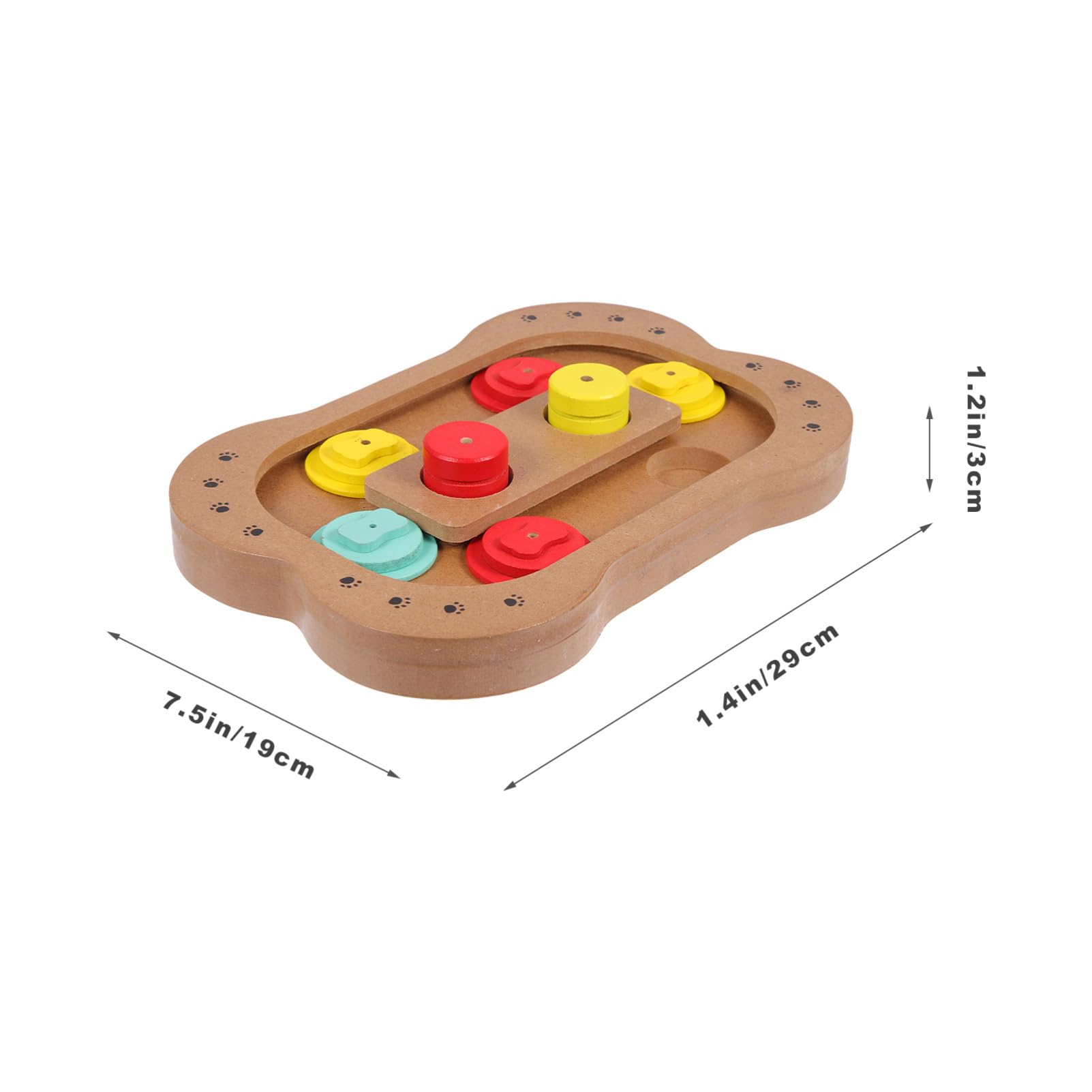Toddmomy Holzknochen Spielzeug für Hunde mit Futteraufnahme und Foraging Funktion Natürliche Spiel und Fütterungslösung