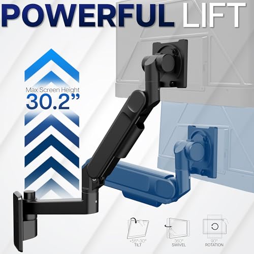 Image of VIVO Black Ultrawide Monitor Wall Mount for up to 57 in Screens, MOUNT-G57 | TV and Monitor Arm, VESA Wall Mount, Designed for Samsung Odyssey Ark, Neo G9, ViewFinity S9, and More, Holds 59.4 lbs