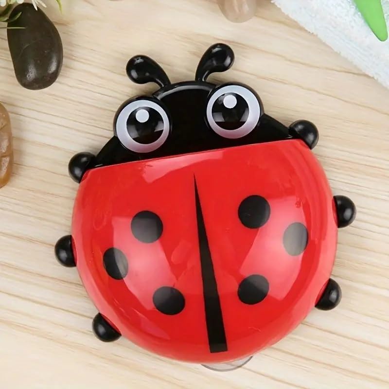 TECHNOCHITRA®Ladybug Design Soap Box with Drain Rack