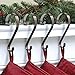 Haute Decor Stocking Scrolls Stocking Hanger - 4 Pack (Oil-Rubbed Bronze) - Christmas Stocking Holders for Various Mantel Sizes Including Large