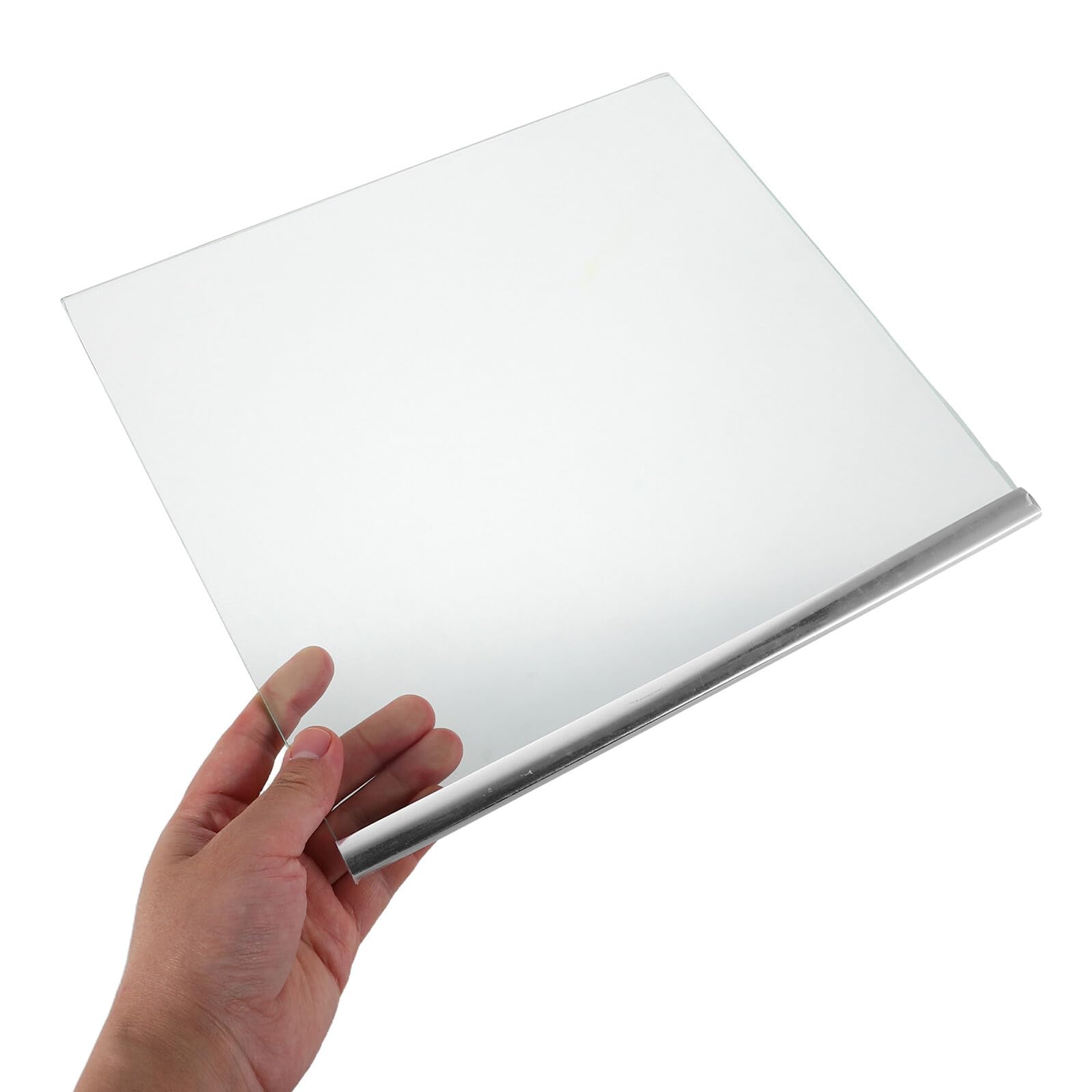SHINEOFI Ripiano in Vetro Temperato Bordo Avvolto per Frigorifero e Congelatore, Pannello Divisorio Trasparente 300x290 Mm, Supporto Robusto per Organizzazione Interna Cucina