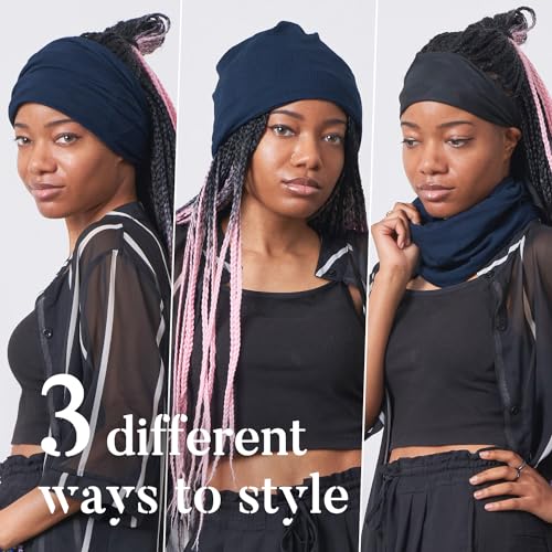 Organic Cotton Neck Gaiter Beanie for Men & Women, Winter Ski Face Covering & Summer Workout Headband3