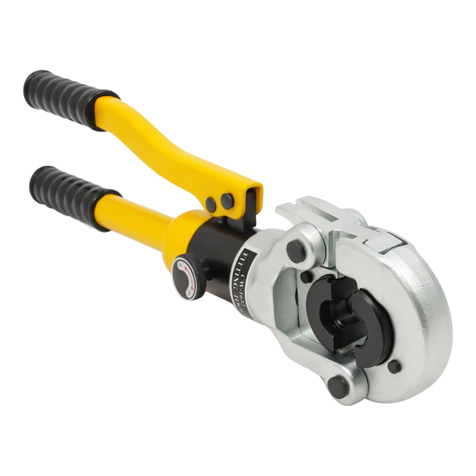 Pinza crimpatrice a 8 toni, capicorda con 4* dies, cassetta degli attrezzi, girevole a 360°, set per pressatura di tubi in alluminio e plastica, tubi PEX, tubi in acciaio