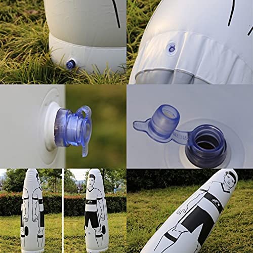 Alftek Freistoß Dummies 1.75m Fußball Kinder Erwachsene Fußballtraining Fußball Dummy Boxsack, Torwart Keeper Tumbler Aufblasbarer Trainingspuppe