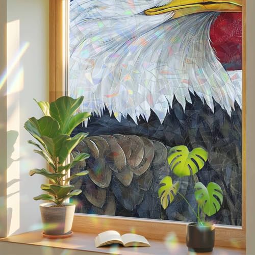 Vinilo decorativo para ventana con diseño arcoíris 19.6x39.3 in miniatura 1