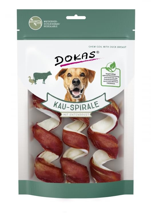 Ochsenspirale mit Entenbrust, 3 x 8 x 110 g (24 Spiralen) Snack für Hunde