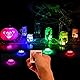 Multicolor Fernbedienung RGB LED-Unterwasserbeleuchtung,Wasserdichte Farbwechsel LED Magic Light für Vase Base,Floral, Aquarium,Teich,Hochzeit (1piece-flower)