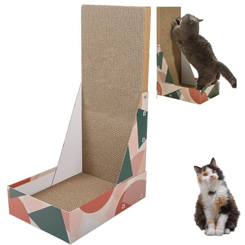 Lifetips セルカークレックス Selkirk Rex 猫用爪とぎ L字型 ダンボール ハウス型 爪とぎベッド ソファ風 キャットスクラッチャー 垂直水平兼用 多頭飼い対応 おしゃれ 丈夫 インテリア馴染む 2カラー ストレス解消 運動不足予防 長持