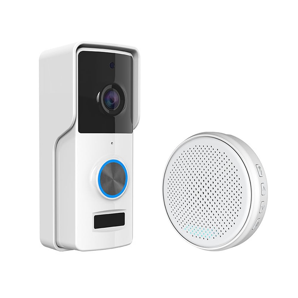 Littimoon Tuya HD Video Doorbell Camera Wireless with Indoor Chime 90 Degree Wide Angle Visual WiFi
