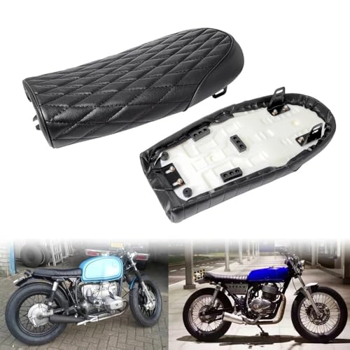 Cojín de asiento plano de motocicleta retro universal para motos cafe racer 5