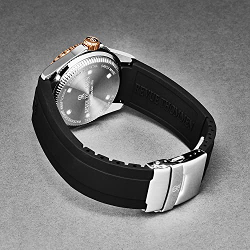 Men's 'Diver' Green Dial Black Rubber Strap Swiss Automatic Watch 17571.23543